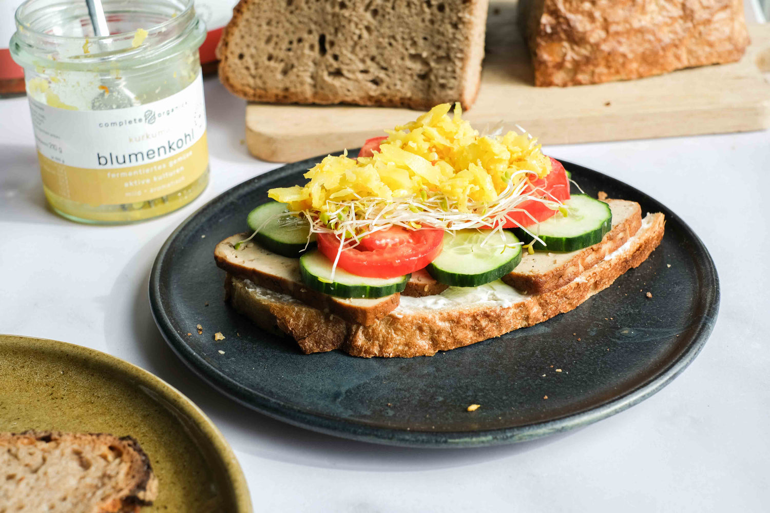 Frischkäsestulle mit Fermenten